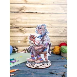 Набор для вышивания крестом "Папа Карло" 17x10 см SR-1177