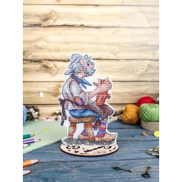 Набор для вышивания крестом "Папа Карло" 17x10 см SR-1177