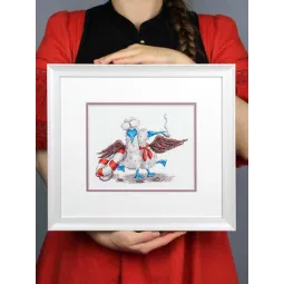 Набор для вышивания крестом "Счастливые моряки" 14x17 см SNV-896