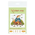 Cross stitch kit "Autumn relaxation" 18x19 cm SM-786