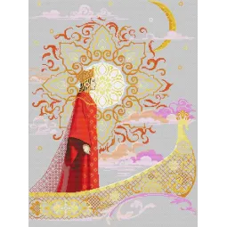 Cross stitch kit "Queen" 35 х 47 cm SANTS-14