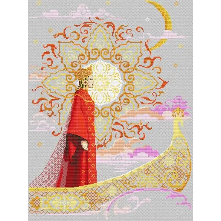 Cross stitch kit "Queen" 35 х 47 cm SANTS-14