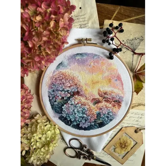 Siuvinėjimo kryželiu rinkinys "Naujos dienos šiluma" 20,5 х 19 cm SANT-19