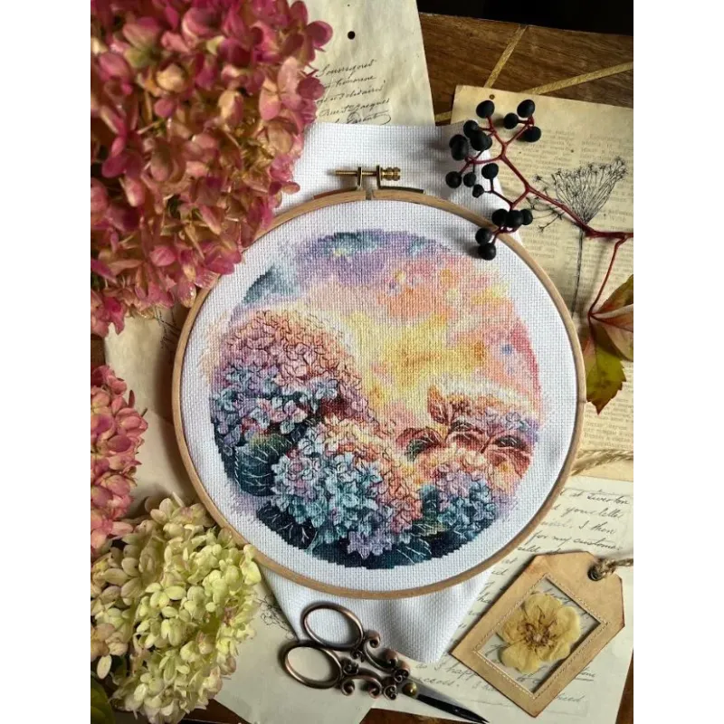 Cross stitch kit "The warmth of a new day" 20,5 х 19 cm SANT-19