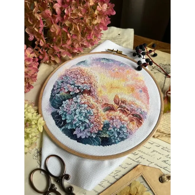 Siuvinėjimo kryželiu rinkinys "Naujos dienos šiluma" 20,5 х 19 cm SANT-19