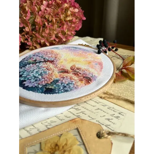 Siuvinėjimo kryželiu rinkinys "Naujos dienos šiluma" 20,5 х 19 cm SANT-19