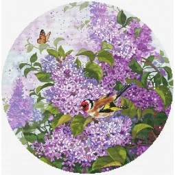 Cross stitch kit "Lilac Garden" 34 х 35 cm SANS-83