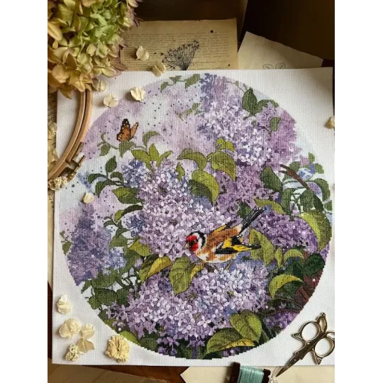 Cross stitch kit "Lilac Garden" SANS-83