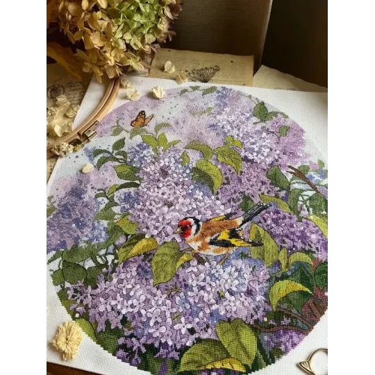 Cross stitch kit "Lilac Garden" SANS-83