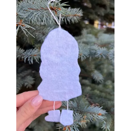 Набор для вышивания крестиком "Девочка-снеговик" 7х14,5 cm SANS-81