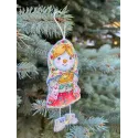 Cross stitch kit "Snowman girl" SANS-81