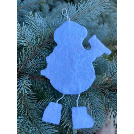Siuvinėjimo kryželiu rinkinys "Sniego senis su paukščiu" 10,5 х 14 cm SANS-80