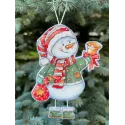 Cross stitch kit "Snowman with a bell" 10,5 х 14 cm SANS-79