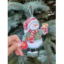 Cross stitch kit "Snowman with a bell" 10,5 х 14 cm SANS-79