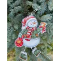 Cross stitch kit "Snowman with a bell" 10,5 х 14 cm SANS-79