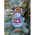 Cross stitch kit "Snowman with a gift" SANS-78