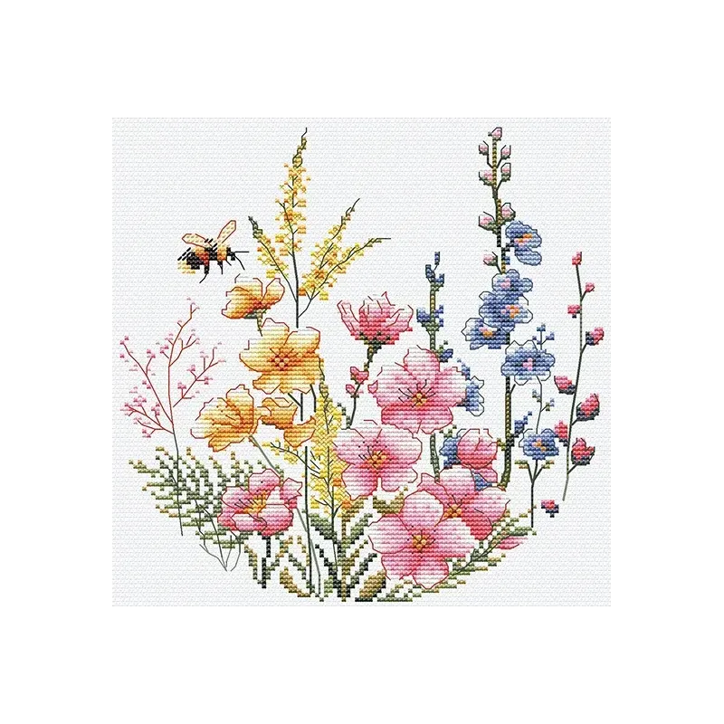 Cross stitch kit "Pink dreams" 17 х 17 cm SANR-60