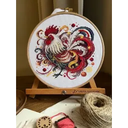 Cross stitch kit "Rooster" 18х17 cm SANP-75