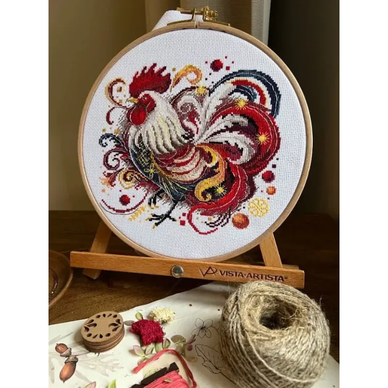 Cross stitch kit "Rooster" 18х17 cm SANP-75