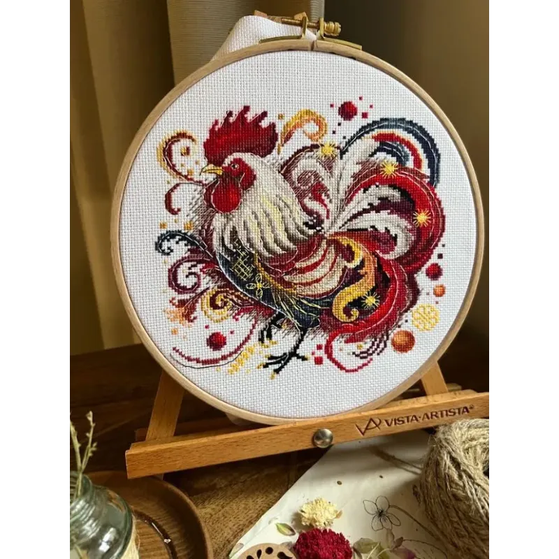 Cross stitch kit "Rooster" 18х17 cm SANP-75