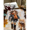 Cross stitch kit "Through puddles" SANP-74
