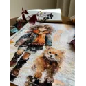 Cross stitch kit "Through puddles" 23 х 29 cm SANP-74