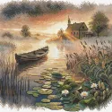 Cross stitch kit "The first rays" SANP-73