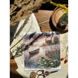 Cross stitch kit "The first rays" SANP-73