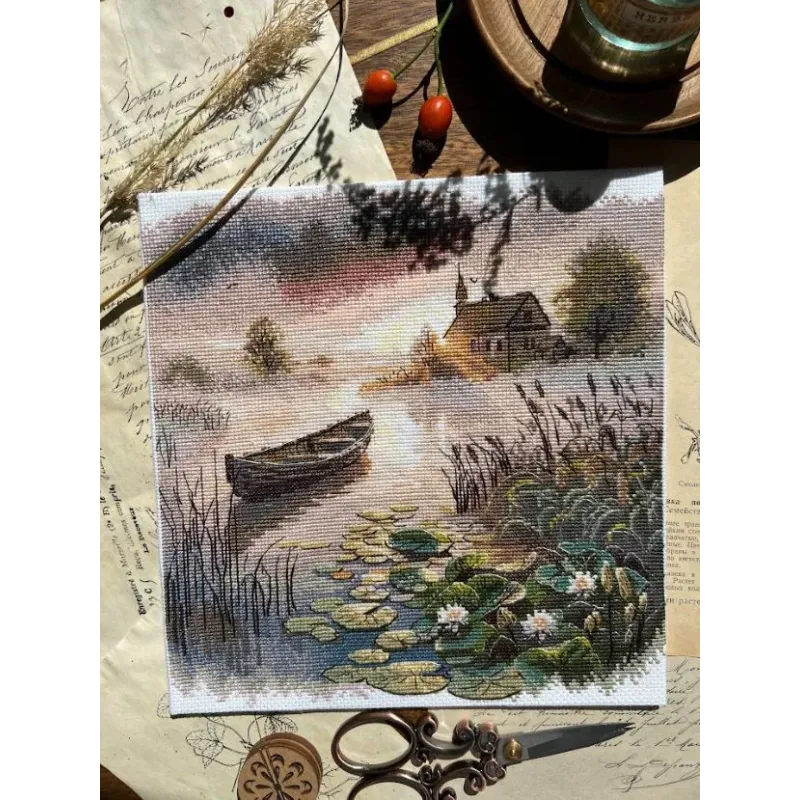 Cross stitch kit "The first rays" SANP-73
