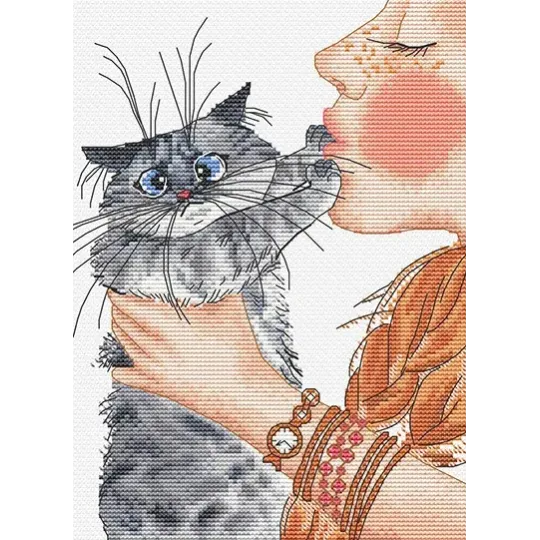 Cross stitch kit "Touch-me-not" 14,5 х 20 cm SANN-40