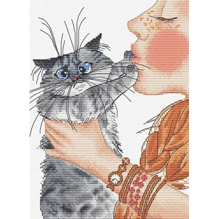 Cross stitch kit "Touch-me-not" 14,5 х 20 cm SANN-40