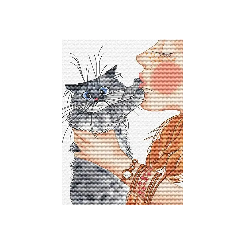 Siuvinėjimo kryželiu rinkinys "Nekrašė" 14,5 x 20 cm SANN-40