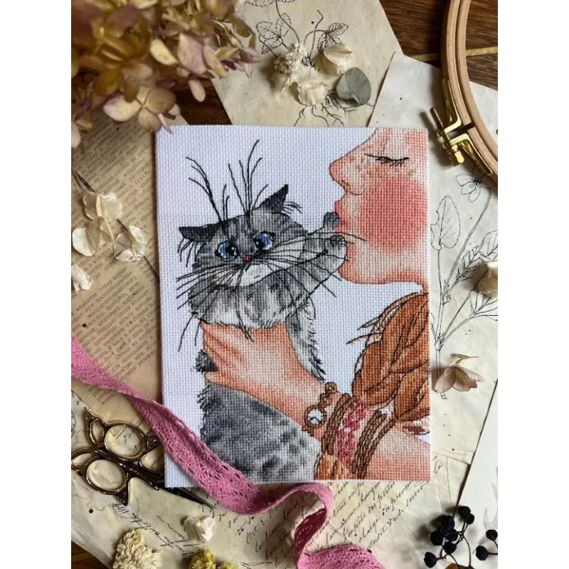 Kreuzstich-Set "Springkraut" 14,5 х 20 cm SANN-40