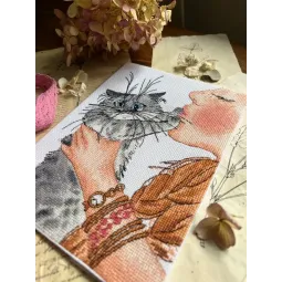 Cross stitch kit "Touch-me-not" 14,5 х 20 cm SANN-40