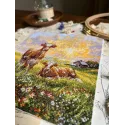 Kreuzstichset "Auf der Wiese" 18,5 x 20 cm SANN-39