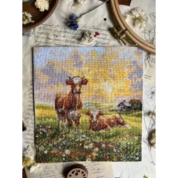 Siuvinėjimo kryželiu rinkinys "Laukymė" 18,5 x 20 cm SANN-39