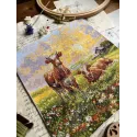 Cross stitch kit "In the meadow" 18,5 х 20 cm SANN-39