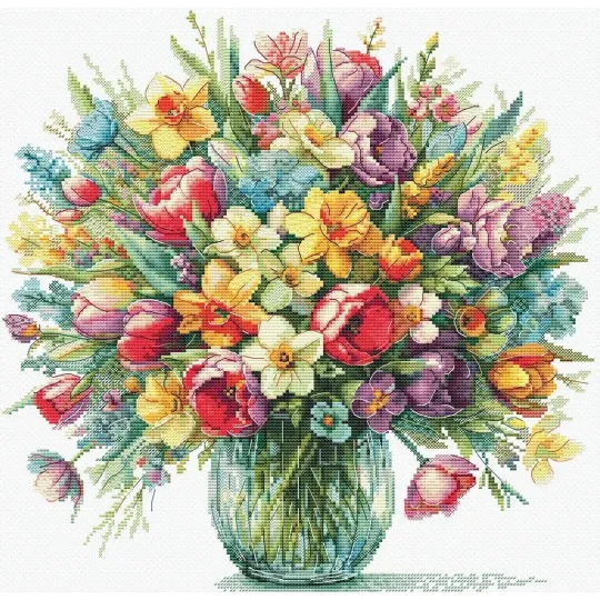 Cross stitch kit "Bright mood" 29 х 29,5 cm SANYA-04