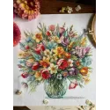 Kryželiu siuvinėjimo rinkinys "Šviesi nuotaika" 29 x 29,5 cm SANYA-04