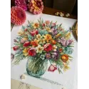 Kryželiu siuvinėjimo rinkinys "Šviesi nuotaika" 29 x 29,5 cm SANYA-04