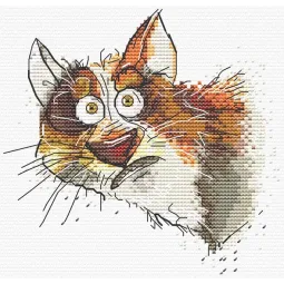 Kreuzstich-Set "Emotionen. Überraschung" 12 x 11,5 cm SANE-08