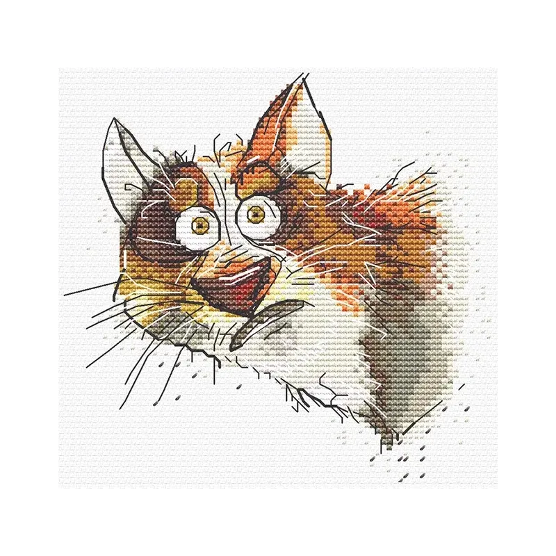 Kreuzstich-Set "Emotionen. Überraschung" 12 x 11,5 cm SANE-08