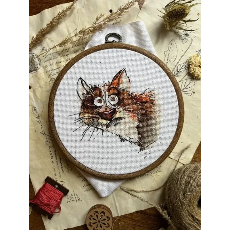 Cross stitch kit "Emotions. Surprise" SANE-08
