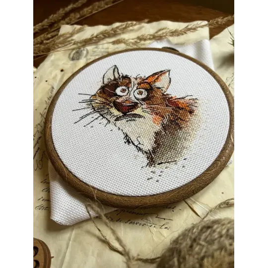 Cross stitch kit "Emotions. Surprise" SANE-08