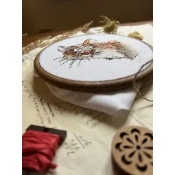 Kreuzstich-Set "Emotionen. Überraschung" 12 x 11,5 cm SANE-08