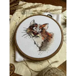 Cross stitch kit "Emotions. Surprise" SANE-08