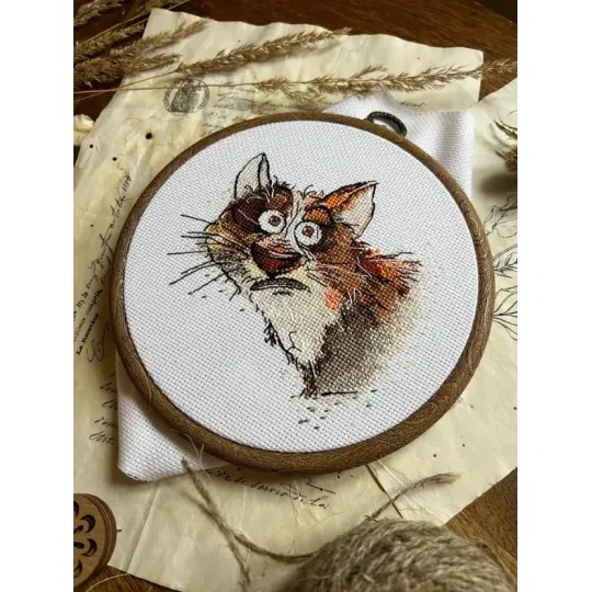 Cross stitch kit "Emotions. Surprise" 12 х 11,5 cm SANE-08