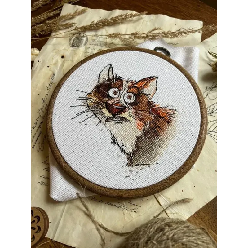 Cross stitch kit "Emotions. Surprise" 12 х 11,5 cm SANE-08