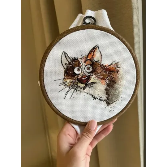 Cross stitch kit "Emotions. Surprise" 12 х 11,5 cm SANE-08