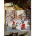 Cross stitch kit "Childhood yard" 23 х 20 cm SAND-47